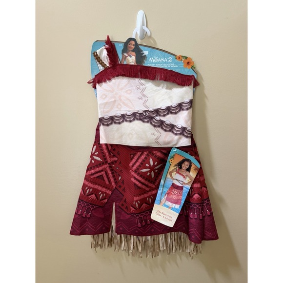 Disney Other - NEW Disney's Moana 2 Moana Adventure Outfit/Costume Fit Sizes 4-6X NWT